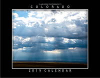 The 2019 Clark Reeh Photography Colorado Calendar - Cov: God Clouds Over the Plains